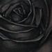 Tattoos - Black and Gray Rose Tattoo - 56719